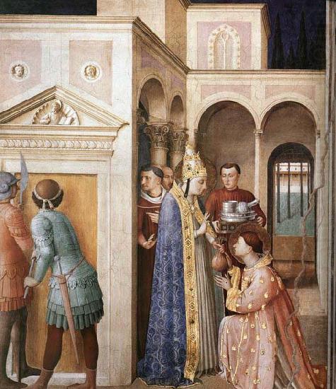 ANGELICO  Fra St Lawrence Receives the Treasures of the Church china oil painting image